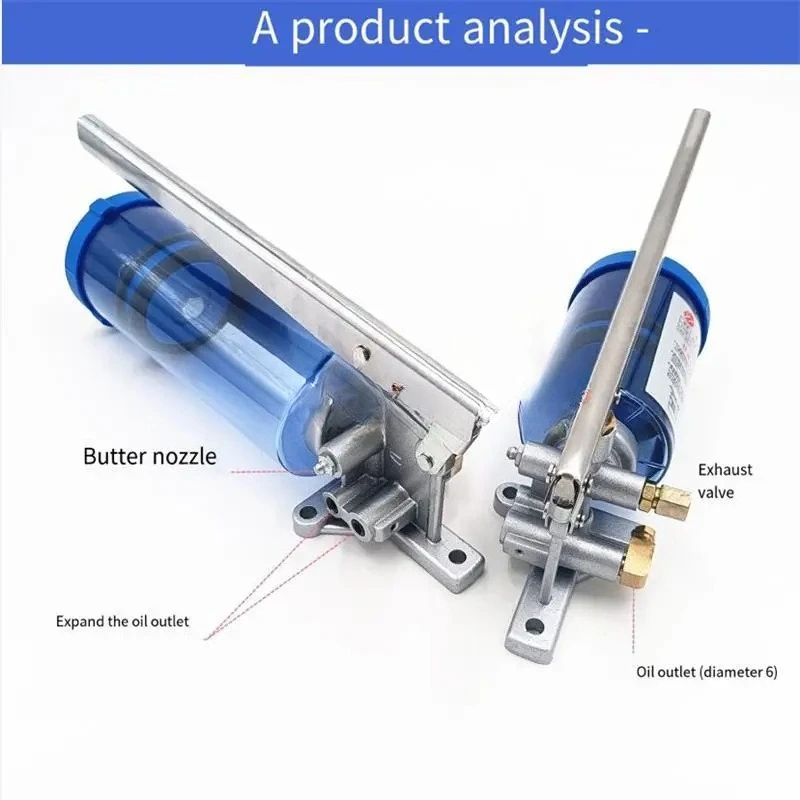 1 Manual Lubricating Oil Pump 300CC To 500CC To 800CC Capacity Manual Oil Injection Pump, Press Type Butter Filling Lubricator