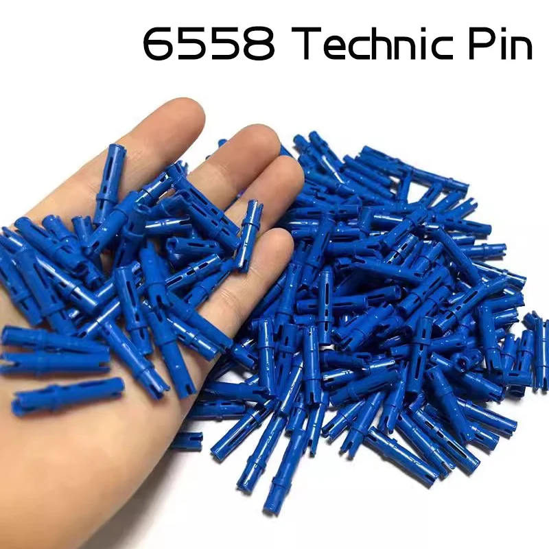 200pcs/lot DECOOL Technical Pin 2780 6558 Building Blocks Parts 1x3 Pin with Friction High-Tech Cars Connector Bricks Toys Gifts