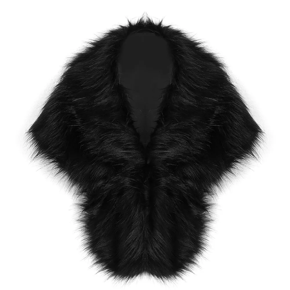 Elegant Party Wedding Faux Fur Shawl for Women Warm Commute Daily Winter Thick Classic Soft Outerwear Cape Wrap