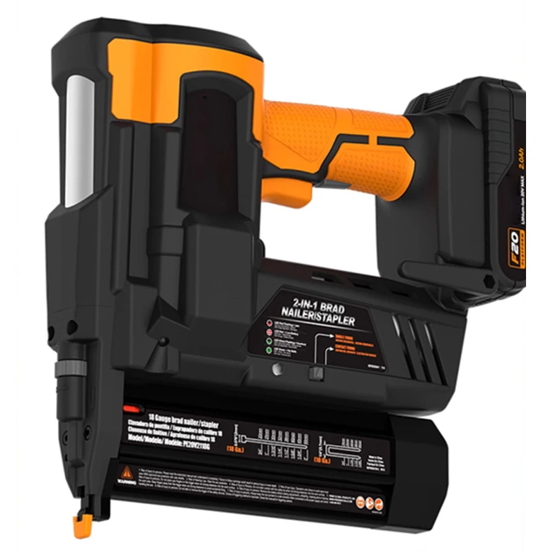 20V Max Cordless 18-Gauge Brad Nailer with 2.0Ah Battery and Charger Lithium Battery Nail Gun