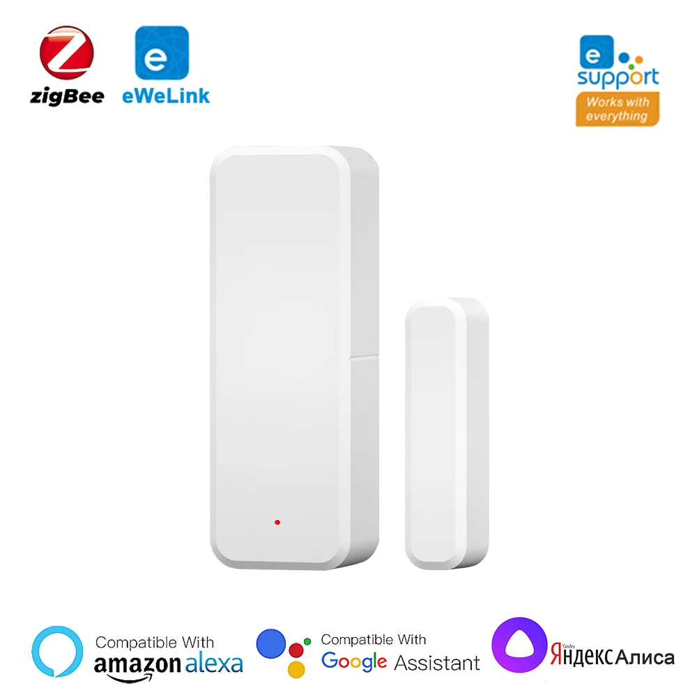 eWelink Smart Door And Window Sensor Zigbee 3.0 APP Remote Monitoring Home Security Support Alexa Google Assistant Yandex Alice