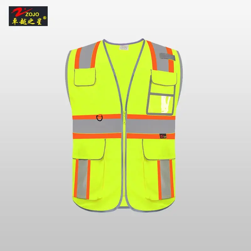 Reflective safety vest construction vest custom night construction site safety large sanitation work clothes grid fluorescence