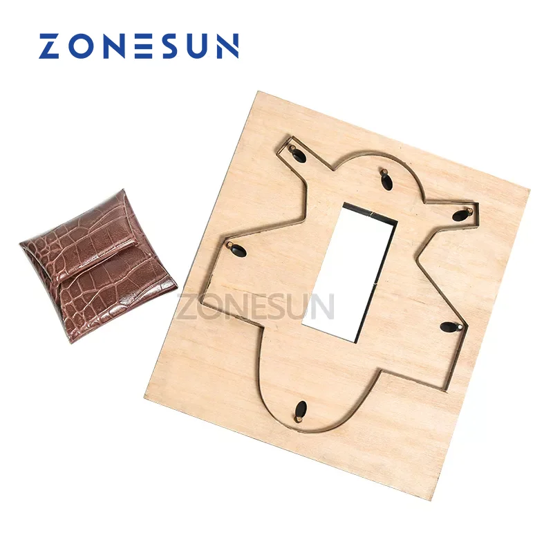 

ZONESUN Z101 Customized Leather Cutting Die Coin Purse Punch Coin Pouch Cutter Mold DIY Paper Laser Knife Punching Die Mould