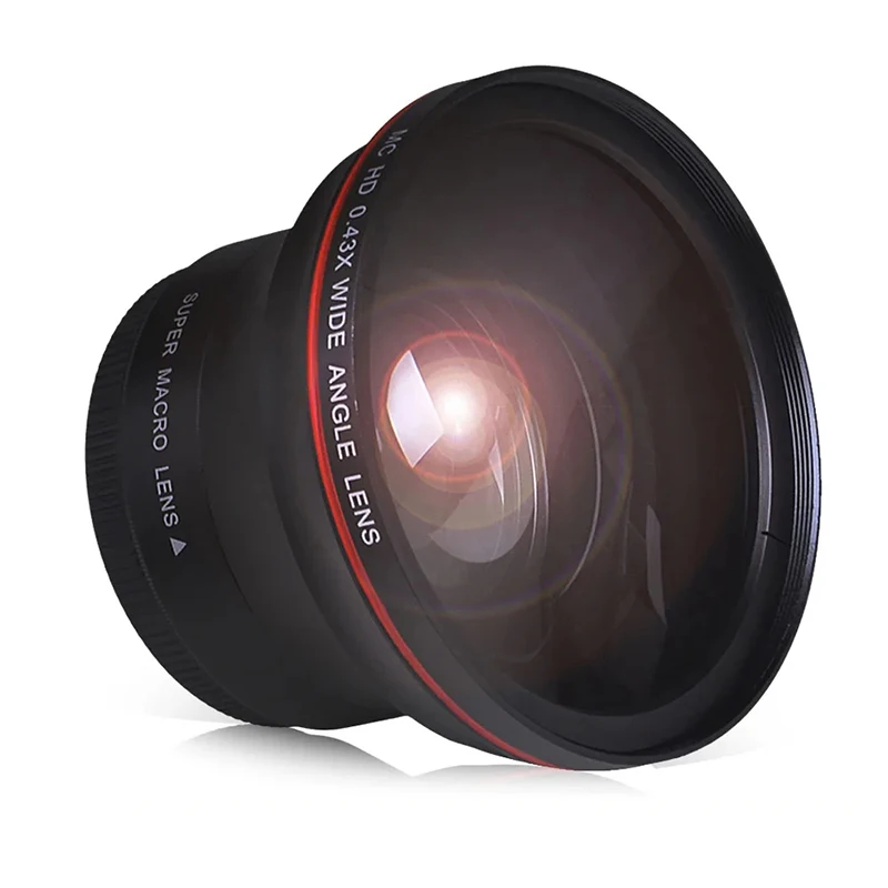 

58MM 0.43x Professional HD Wide Angle Lens (w/Macro Portion) for Canon EOS Rebel 77D T7i T6s T6i T6 T5i T5 T4i T3i SL2 60