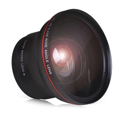 58MM 0.43x Professional HD Wide Angle Lens (w/Macro Portion) for Canon EOS Rebel 77D T7i T6s T6i T6 T5i T5 T4i T3i SL2 60