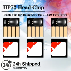 For HP 72 Printhead Chip For HP DesignJet T610 T620 T770 T790 T795 T1100 T1120 T1200 T1300 T2300 C9380A C9383A C9384A Print Head