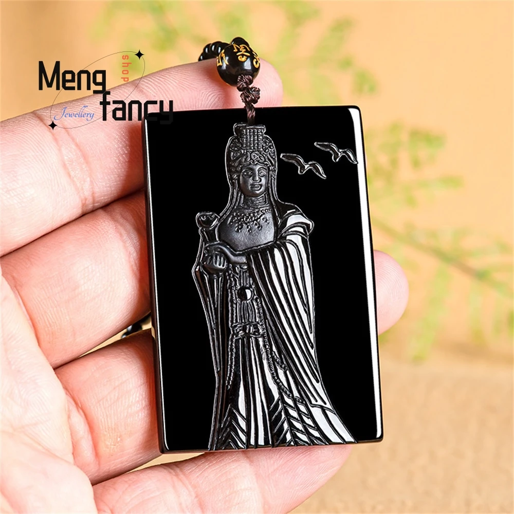 حقيقية الطبيعية السلع اليشم Mocui مازو قلادة من اليشم الجليد للرجال والنساء لحماية السلام اليشم قلادة فاخرة غرامة مجوهرات #3