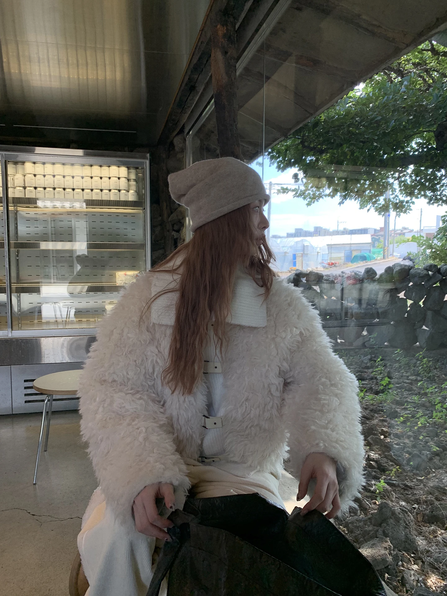 Rode Celebri Lamsbont Jaet Dames Casual ort Katoenen Jas Koreaanse Sle Button up Katoenen Vest Winter Pendelen Faion