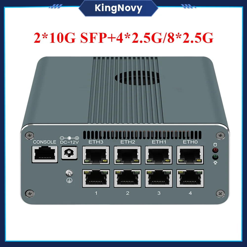 13 세대 미니 PC U300E i5 1240P 2*10G SFP 4x 인텔 i226-V 8x2.5G LAN 소프트 라우터 2 * SATA 방화벽 기기 NUC Proxmox 서버