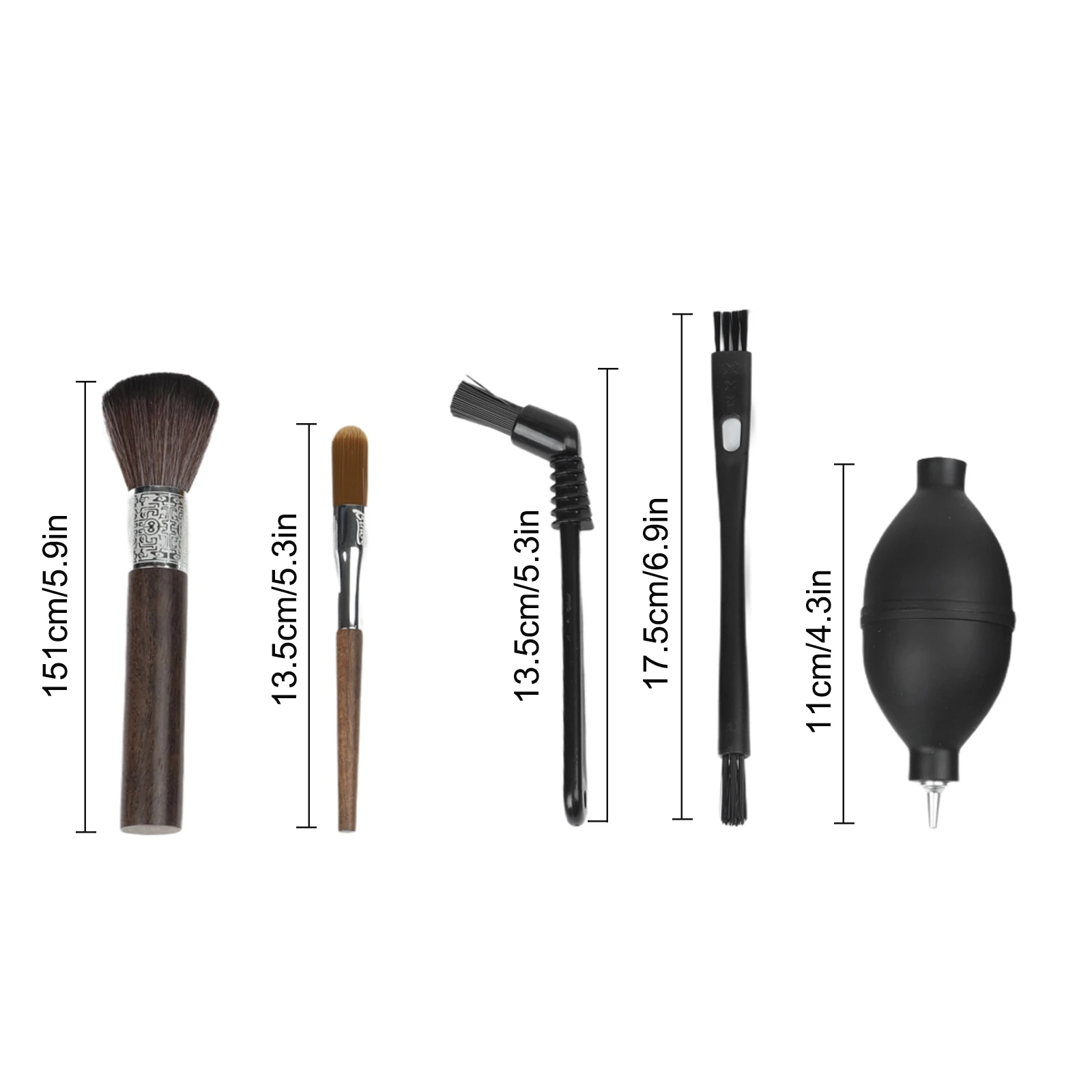 for Air Blower Coffee Brush Set Strong Fibers Brush Sturdy Nylon Bristles Waffle Weave Towel Angled Group Head Brush