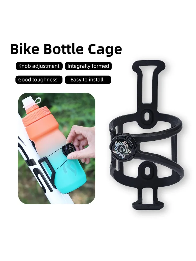 AliExpress TTPROUniversal Bike Bottle Cage Adjustable 68-90mm Holder with AirTag Case Fit for Most Water Bottles