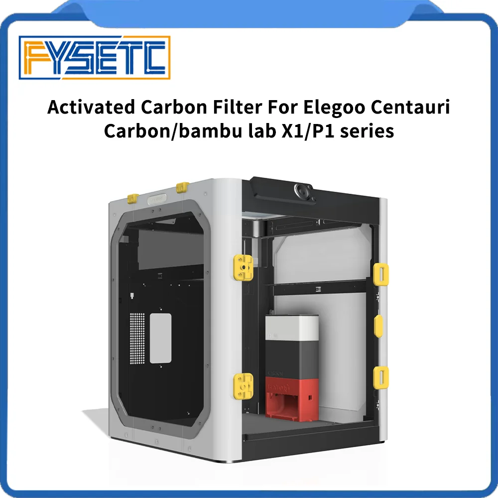 

For Bambu lab X1C P1P BentoBox V2.0 Activated Carbon Filter ABS ASA Nylon Filament Odor Purifier 3d Printer Upgraded Parts