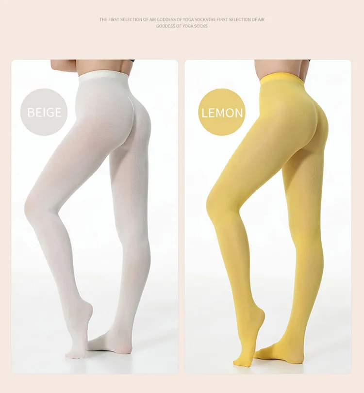 Frauen Plus Größe Strumpfhosen Hosen Gestrickte Weiße Tanzen Socken 40d Bunte Strumpfhosen Sexy Orange Lila Leggings Neues Design 45-75kg – Detail 7