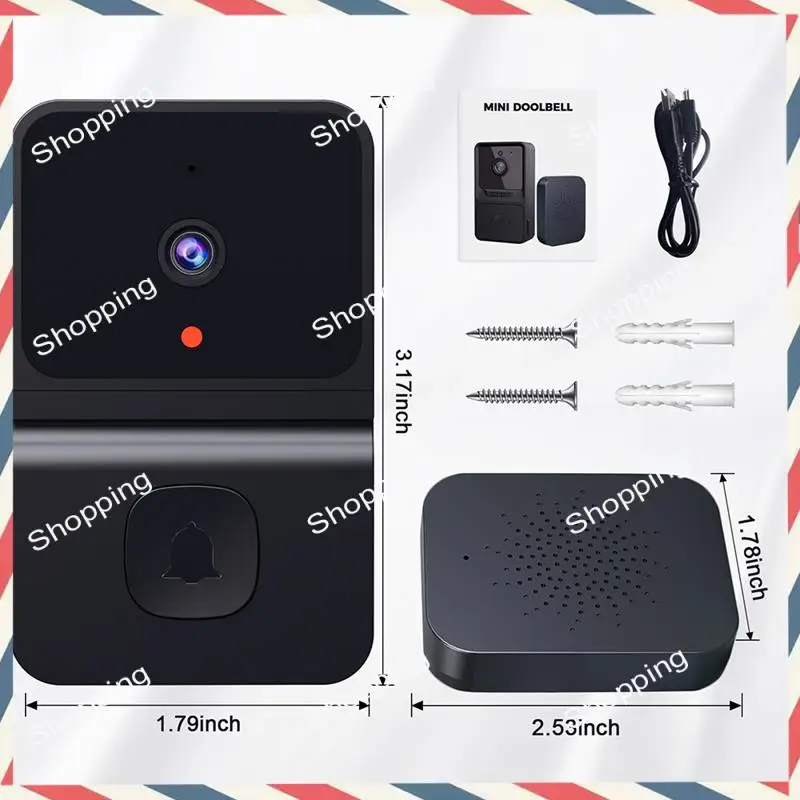 M20K Video Doorbell Tuya Security Doorbell Camera With Chime Cloud Storage Night Vision Smart Video Door Bell A