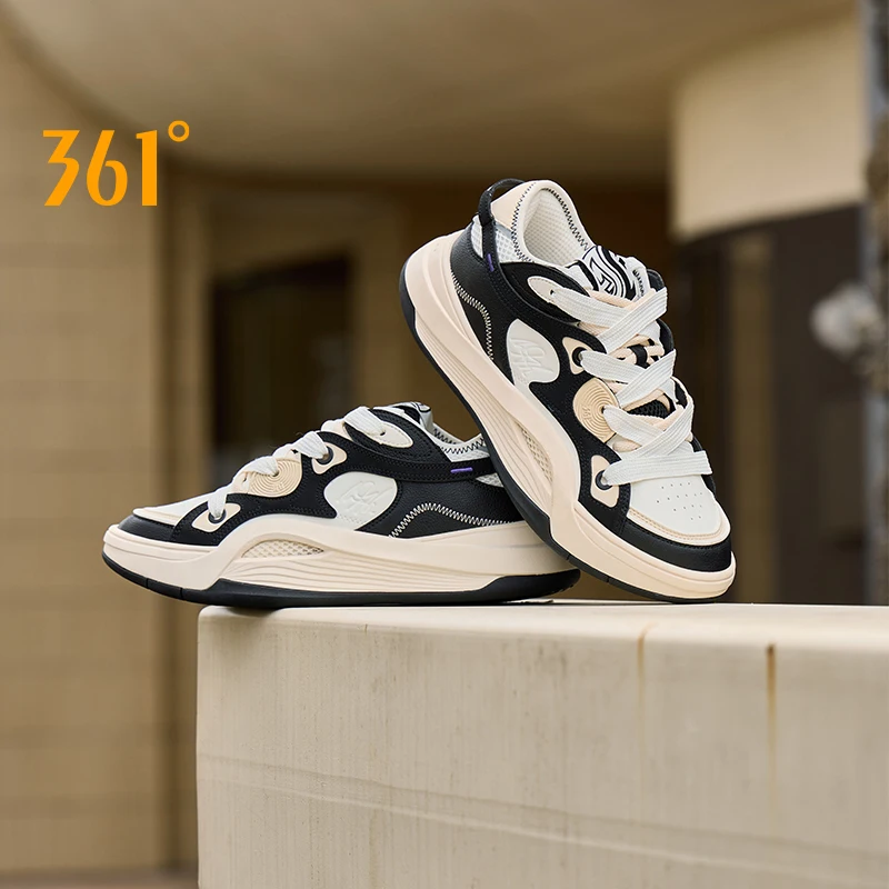 

361 Degrees Men Basketball Culture Causal Shoes New Fashion Versatile Light Comfort Thick-soled Non-Slip Male Sneakers 672441117