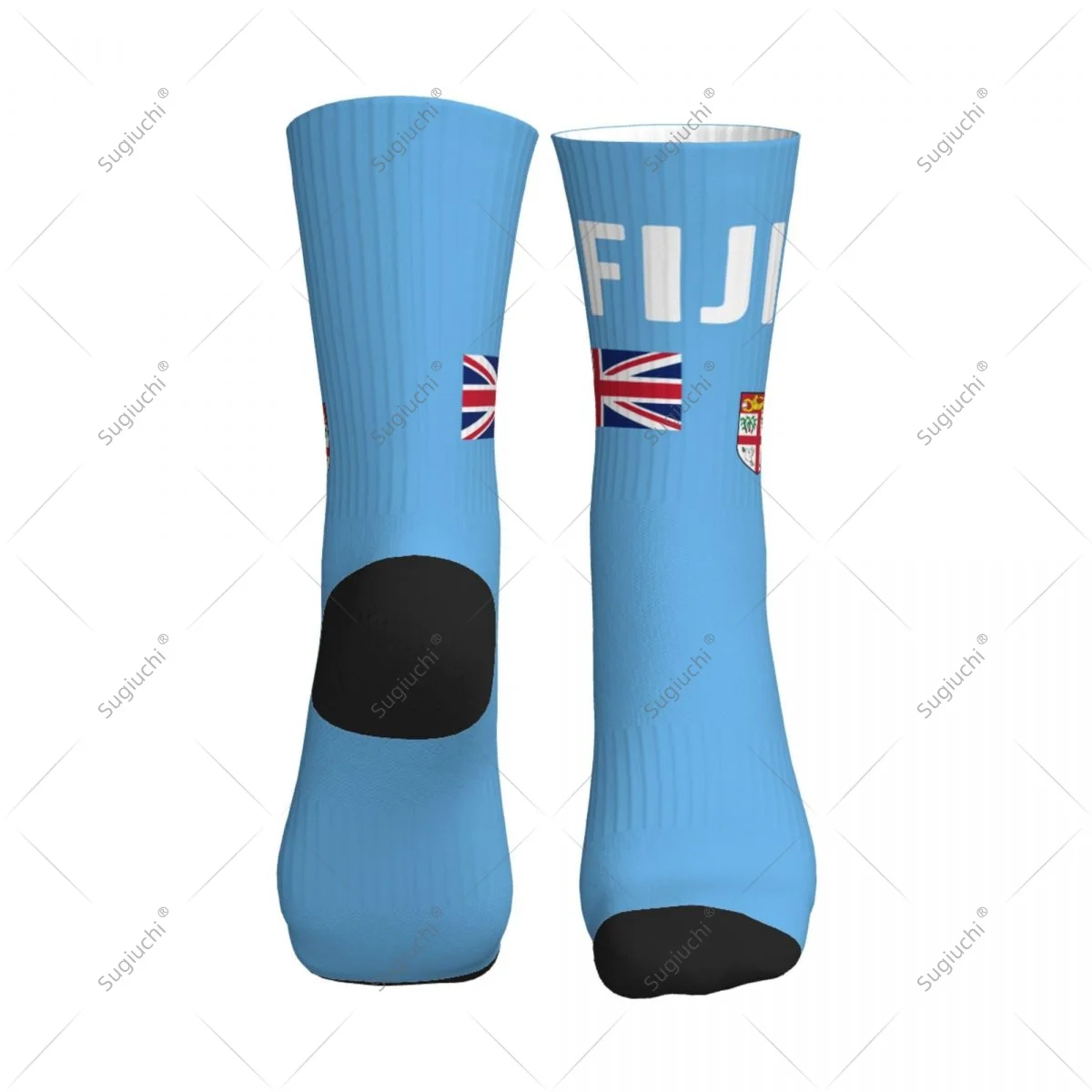 ثلاثية الأبعاد مطبوعة فيجي العلم البوليستر منتصف العجل الجوارب للرجال النساء Kawaii الجوارب الشارع سكيت الجوارب #2