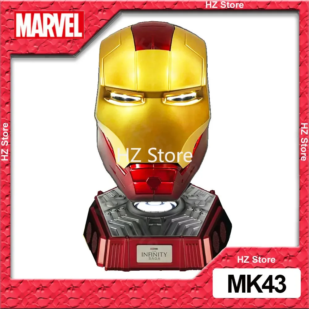 

Marvel Electronic Iron Man Helmet Mark 43 Helmet with LED Eyes 1:1 Wearable Iron-man Helmet Halloween Cosplay Mask Replica Gift