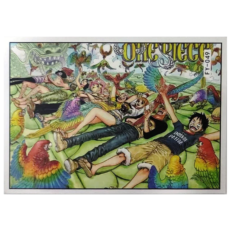Anime ONE PIECE Rare Refraction Game Collectible Cards Luffy Robin Usopp Zoro Nami Sanji Chopper Toys for boys Birthday Gifts