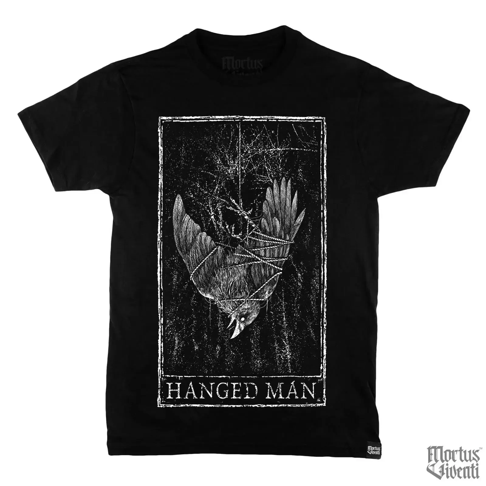 Hanged Man Tarot Card T Shirt Gothic Alternative Emo Dark Art Occult vintage Washed Versatile Comfortable Casual streetwear
