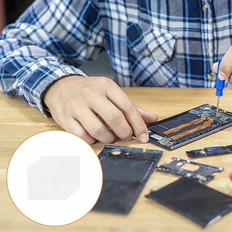 57QF 5PCS Mobiltelefone Bildschirm IC -Portierung Reparaturdämmungskissen Arbeiten hohe Temperaturen resistente Wartungschip