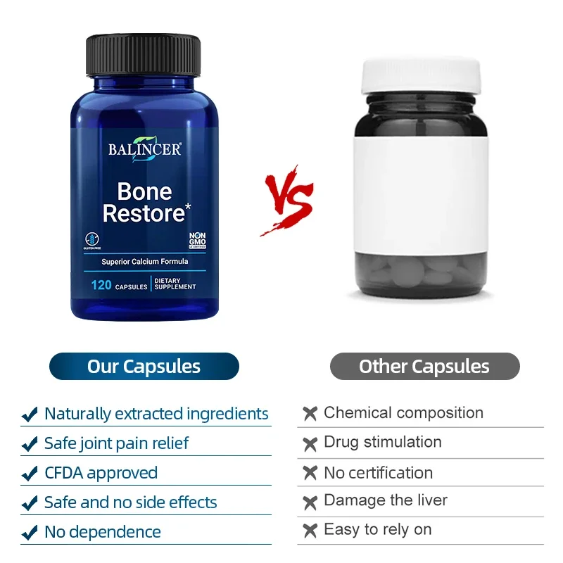 Balincer increases bone density promotes bone mineralization improves knees, joints and back, anti-inflammatory bone recovery