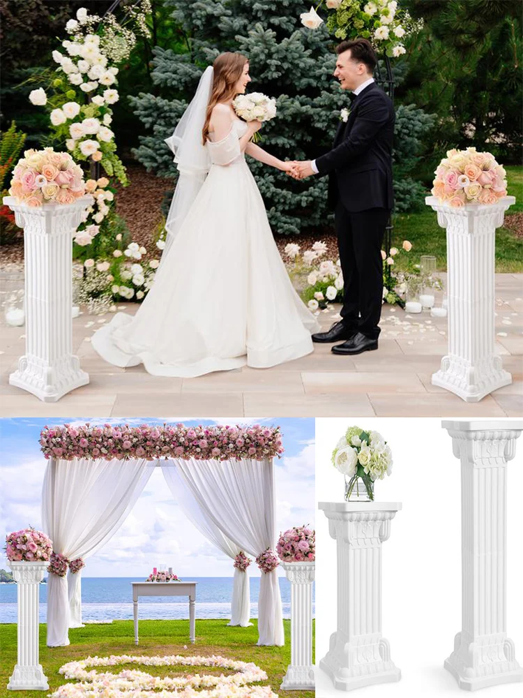 

Roman Column Greek Pillar Statue Greek Style Column Plastic flower Pillar Decor Pillar multiuse Photo Prop Wedding Parties Decor