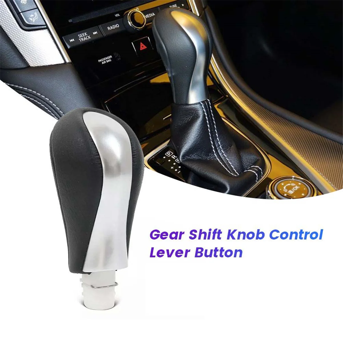 Transmission Gear Shift Knob Assy 34910-4GA0A for Nissan Infiniti Q50 2014-2018 Shifter Control Lever Button