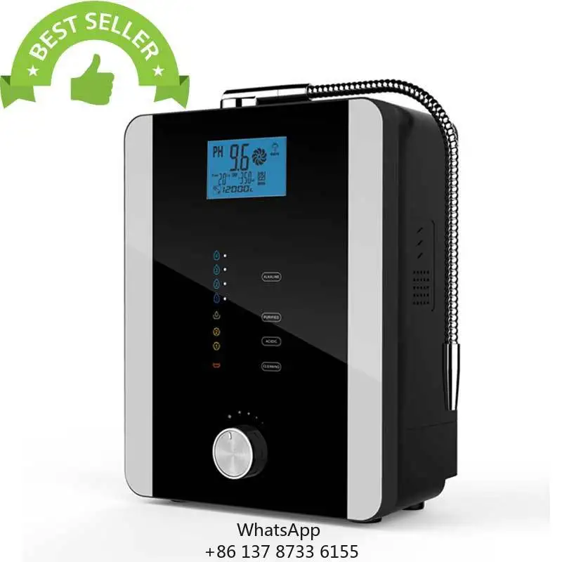 High PH Levels Alkaline Water Ionizer 11 Plate Titanium Platinum Coting Water Ionizer Machine Kangen Alkaline Electrolyzed Water
