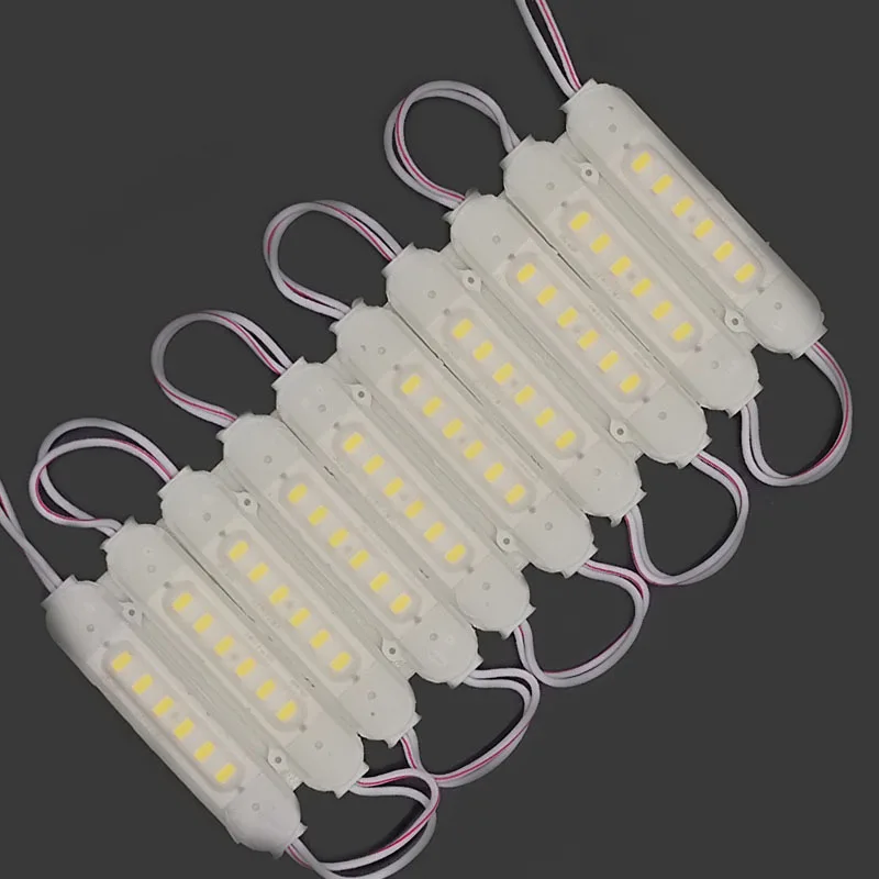 LED light module injection 5730 LED module DC12V 75mm*17mm SMD 5730 6 LED 1.5W aluminum PCB CE high bright waterproof IP65