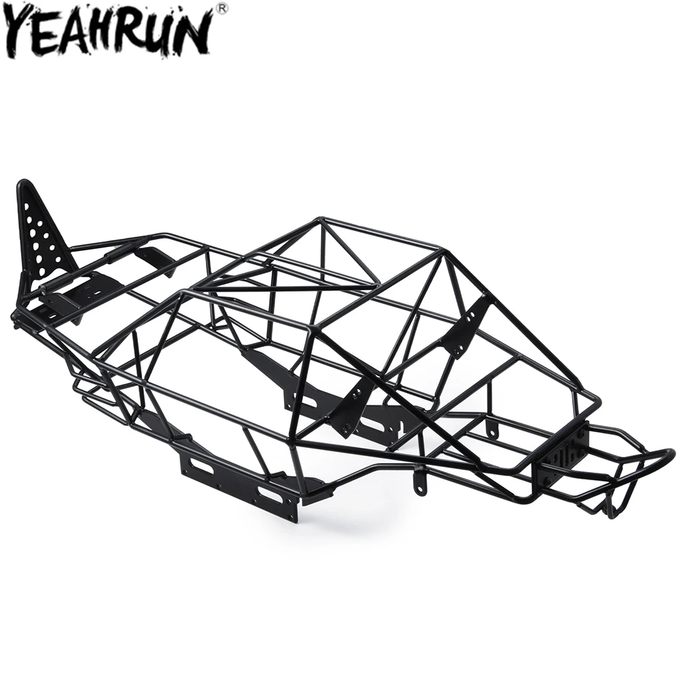 YEAHRUN Steel Chassis Frame Body Full Tube Roll Cage for 1/10 Axial Wraith 90053 RR10 RC Crawler Car Parts