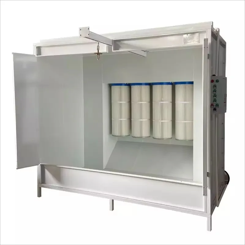 best-selling industrial cartridge filter powder coating spray booth for metal furniture