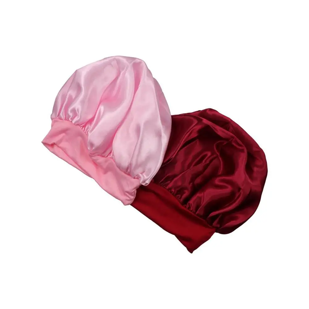 Shower Hat Wide Women Bath Silk Night Sleep Hair Care Shower Caps Hair Cap Satin Bonnet Sleeping Hat