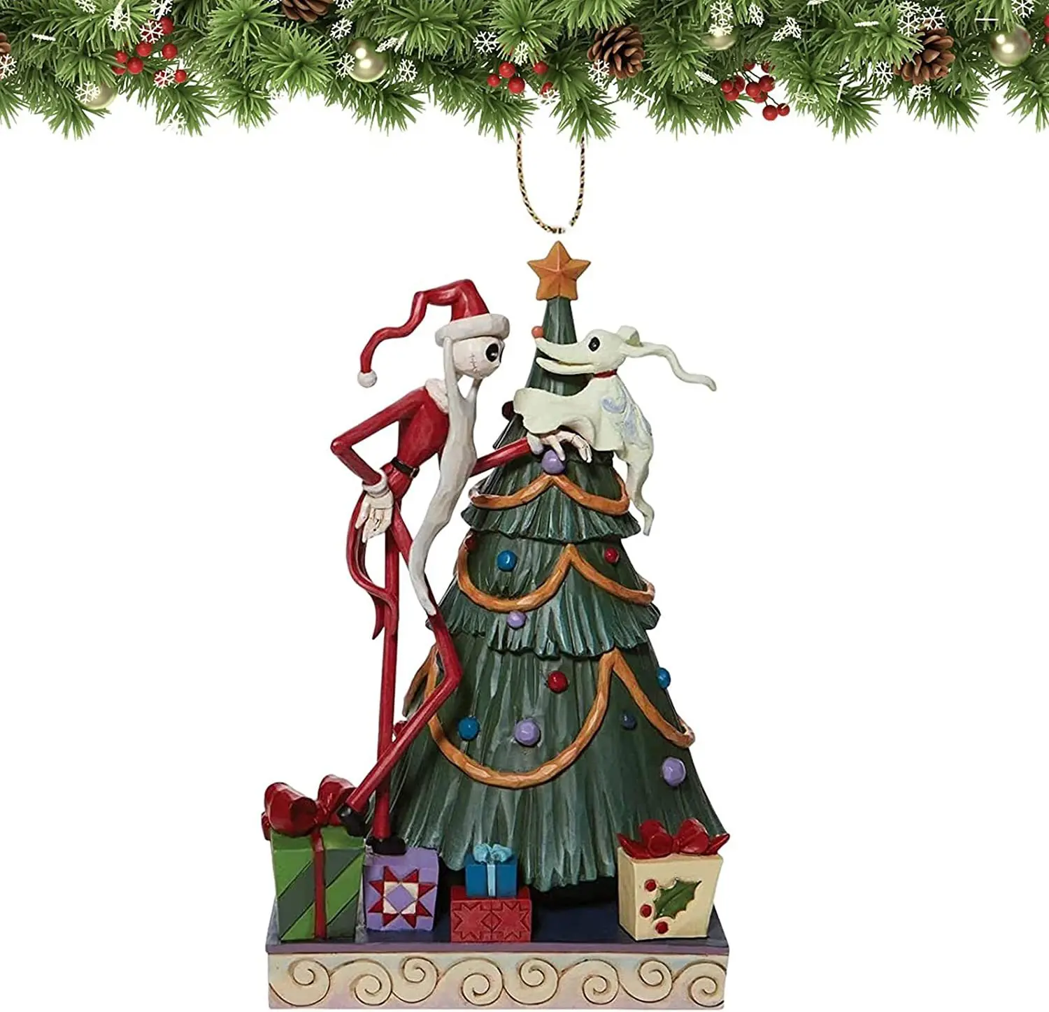 Disney The Nightmare Before Christmas Cartoon Tree Ornament Acrylic Plane Pendant Accessories Jack Sally Decor Kids Xmas Toys