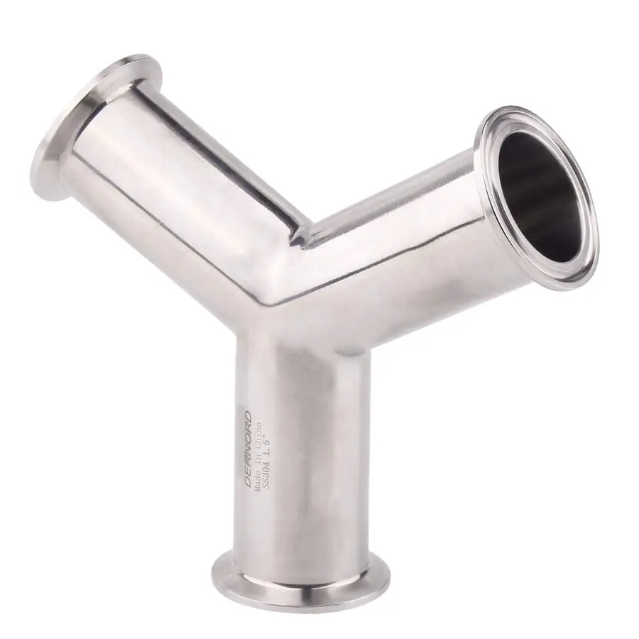 ثلاثي المشبك البارج المشبك نهاية صحيح Y نوع الصليب المحملة أنبوب الفولاذ المقاوم للصدأ 304 ثلاثة طريقة الكوع 1.5 بوصة الأنابيب OD