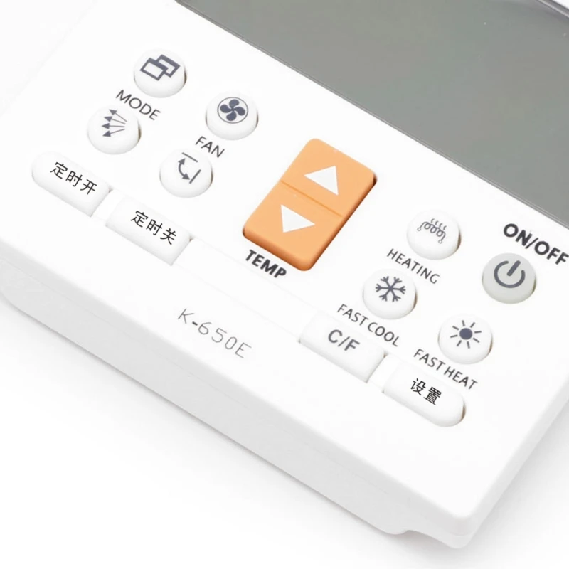 Controle remoto ar condicionado leve 20CB adequado para controle remoto K-650E LCD