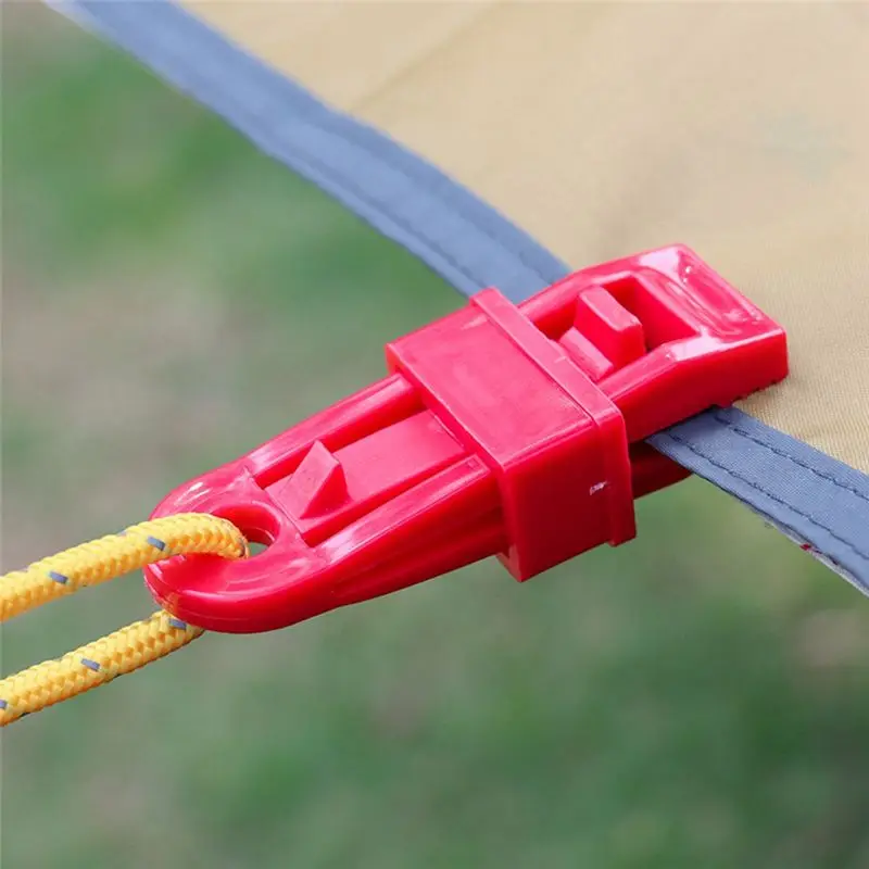 Superior-20PCS Push-Pull Tent Clips Tent Attachment Clips Outdoor Camping Tent Hooks Windproof Strap Barb Clips-Black Durable
