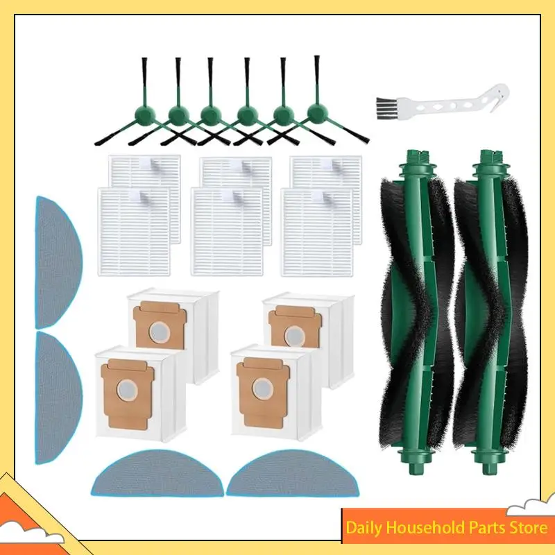 【تخفيضات كبيرة】أكياس غبار بديلة لمرشح الفرشاة الجانبية الرئيسية لـ Irobot Roomba 104 Combo/105 Vac/105 Combo/105 Combo+ Q052 Vacuum Cl