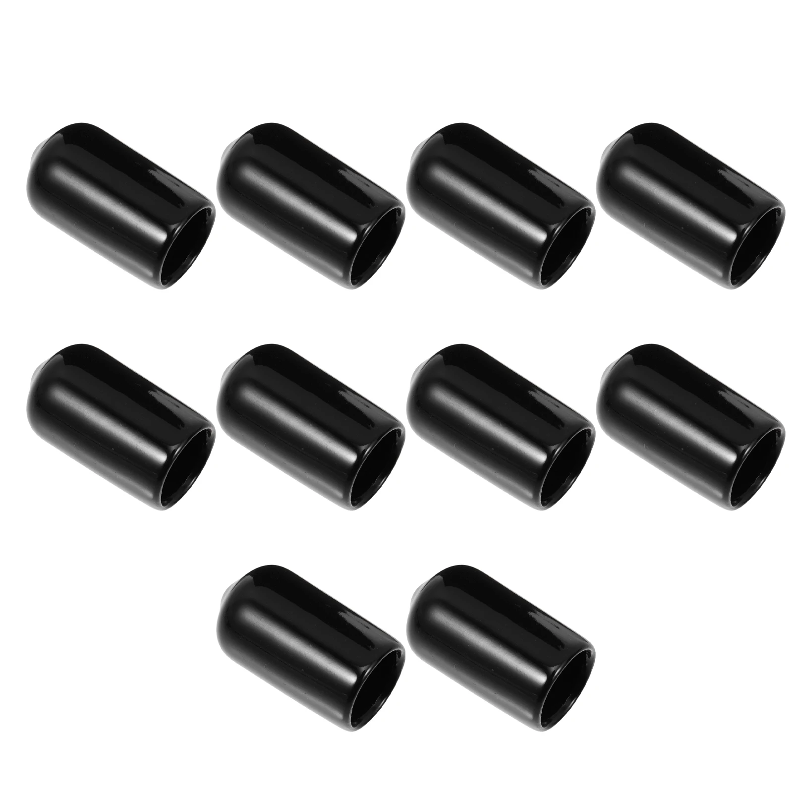 

10pcs Pool Cue Protector Rubber Tips Billiard Protective Cover Snooker Rod Case Black Accessory HighGrade DirectAttach PoolCue