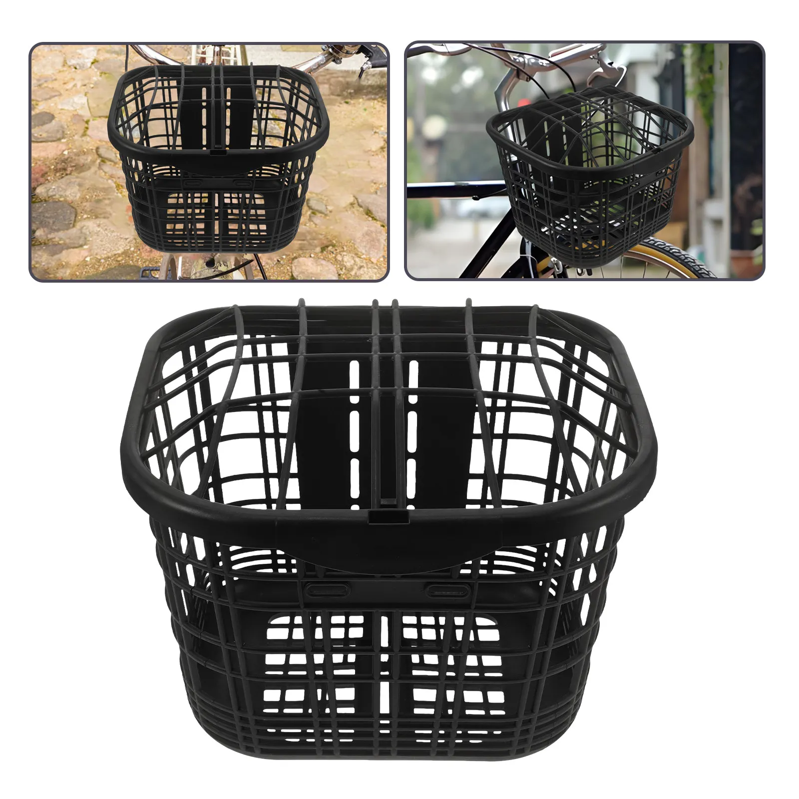 

Электрическая передняя корзина для велосипеда, большая, утолщенная, проволочная, прочная, съемная, для ежедневных поездок и хранения вещей