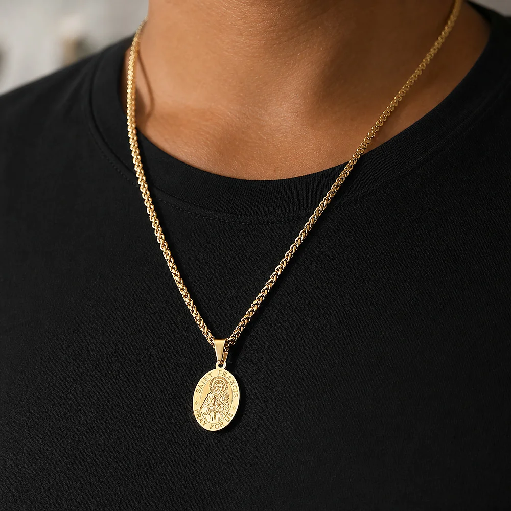 Hip-Hop-Herren-Halskette mit quadratischem braunem Edelsteinanhänger, Vintage-Schmuck aus Edelstahl, modische Damen-Halskette, Accessoires – Detail 2