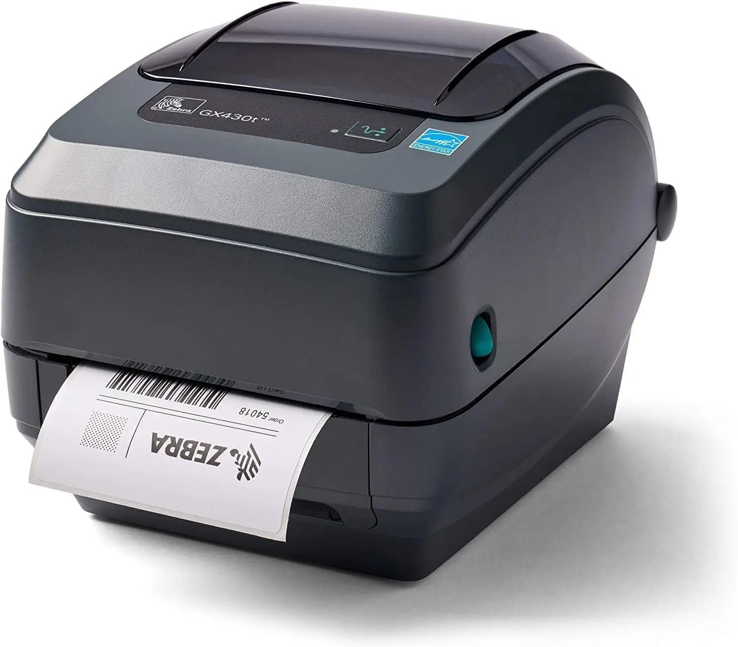 

ZEBRA GX430t Настольный термотрансферный принтер для этикеток со штрих-кодом, USB-последовательный параллельный порт, ширина печати 4 дюйма, монохромный