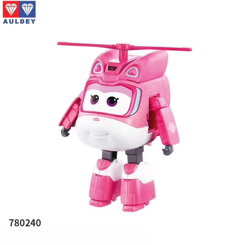 Auldey Super Wings Jett Dizzy Golden Boy Tino Traver Marty Taki Tiki Sally Robot Transformable con Hangar Playset juguete para niños