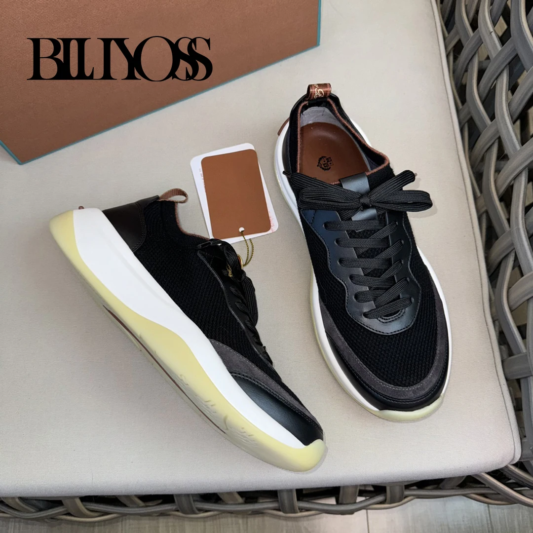 BLLIYOSS Classic Running Shoes 2024 New Men lace up Walk Wish  Comfort High Quality Outdoors Old Money European big size 38-46