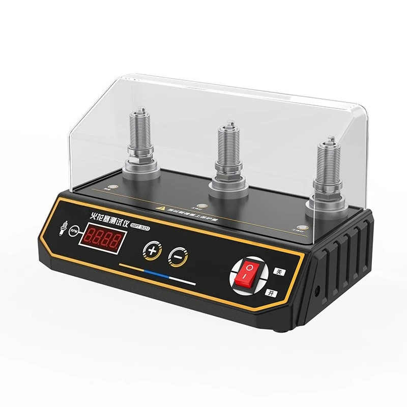 3-Hole High Voltage Spark Plug Tester SPT301 Adjustable RPM Simulation 12V Auto Ignition Performance Test Repair Tool