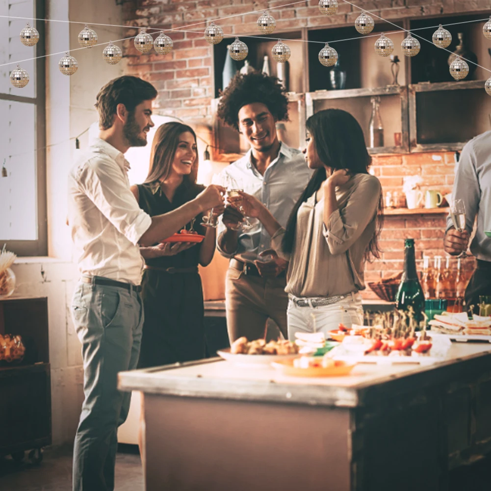 

Reflective Mirror Ball Multi-Size Lighting Reflection Mirror Ball Rotating Silver Ornament for Party