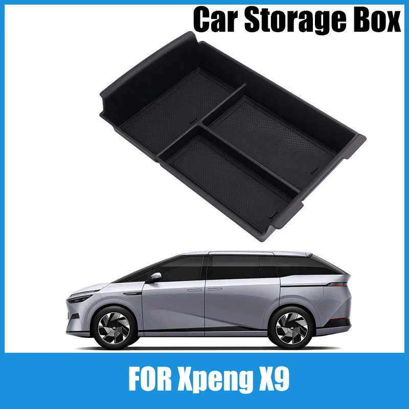 

Suitable for Xpeng X9 central control storage box armrest box storage box car modification accessories supplies