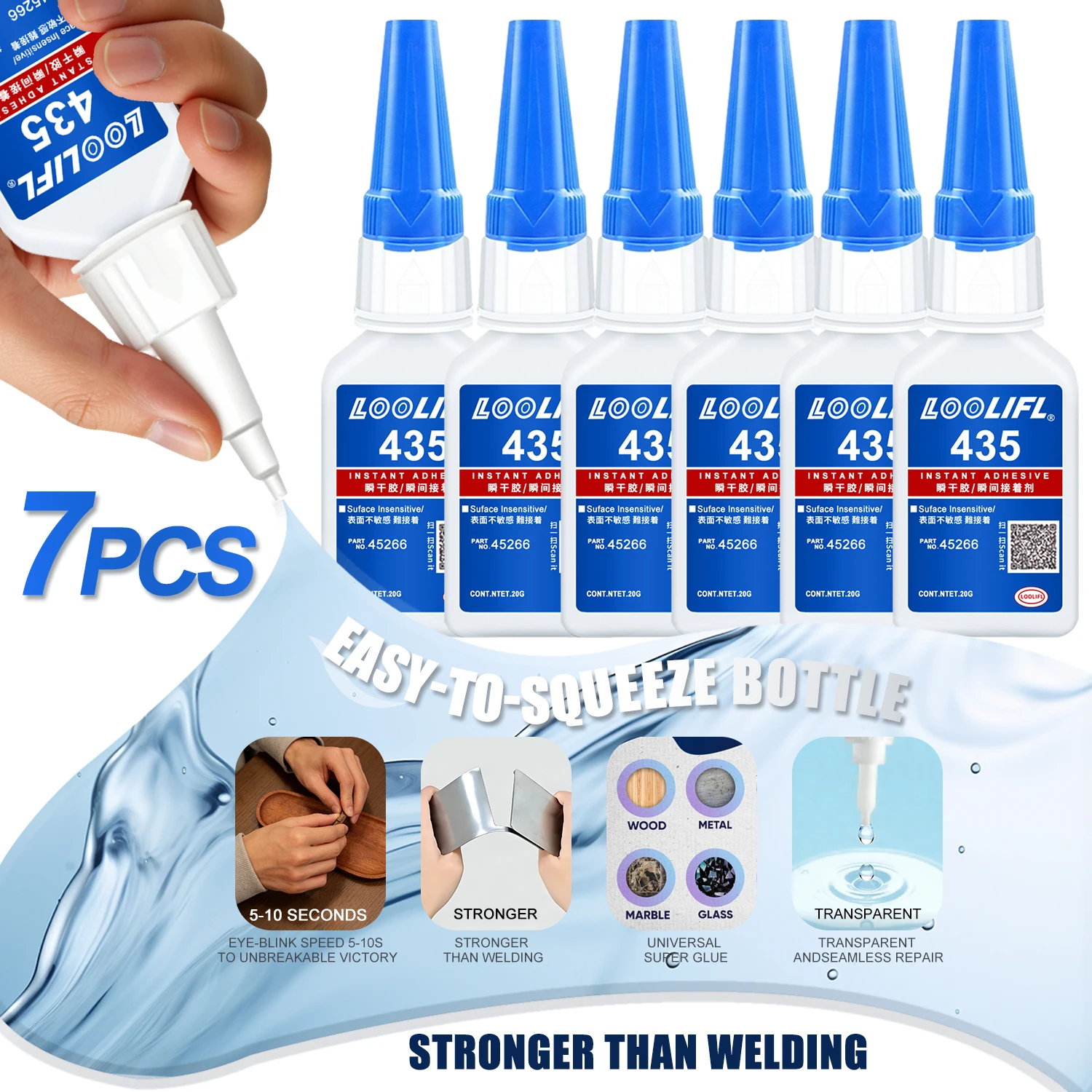 435 extra strong Super Glue Instant Quick-drying Cyanoacryla
