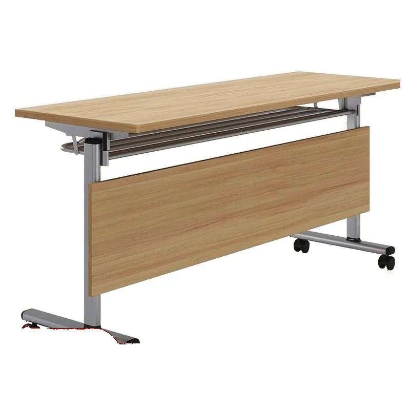 

Folding meeting Movable activity splicing Long strip Double desk Foldable training table and chair combination