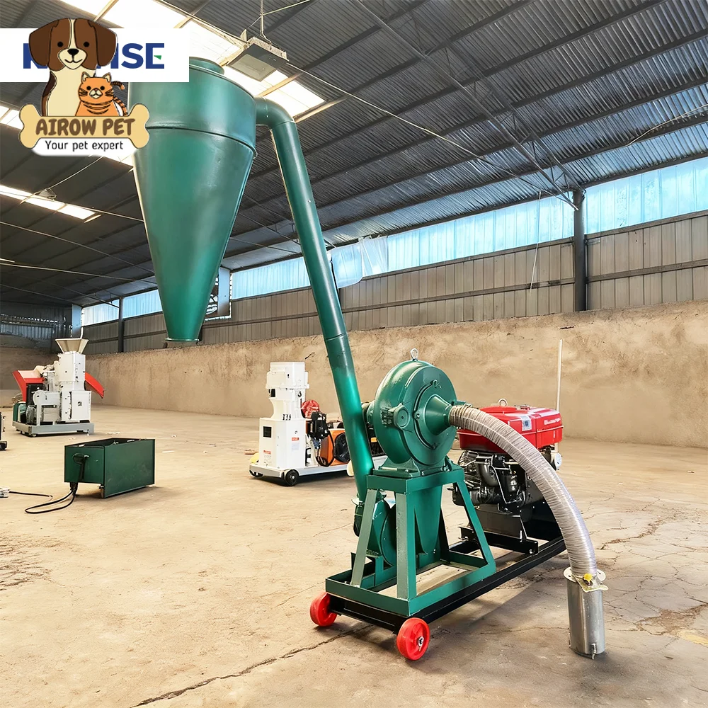 AIROW High Efficiency Diesel Engine Self-Priming Corn Wheat Maize Flour Mill Grain Grinder Crushing Machine