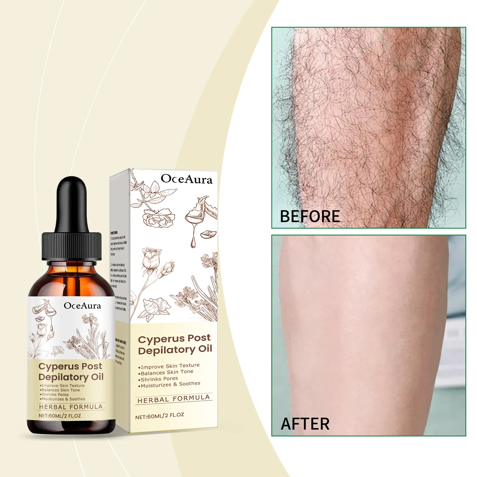 

Уход за эпиляцией Эфирное масло Ингибитор роста волос Безболезненное уменьшение волос Перманентно ингибирует рост волос Кожа Шелковистая гладкая